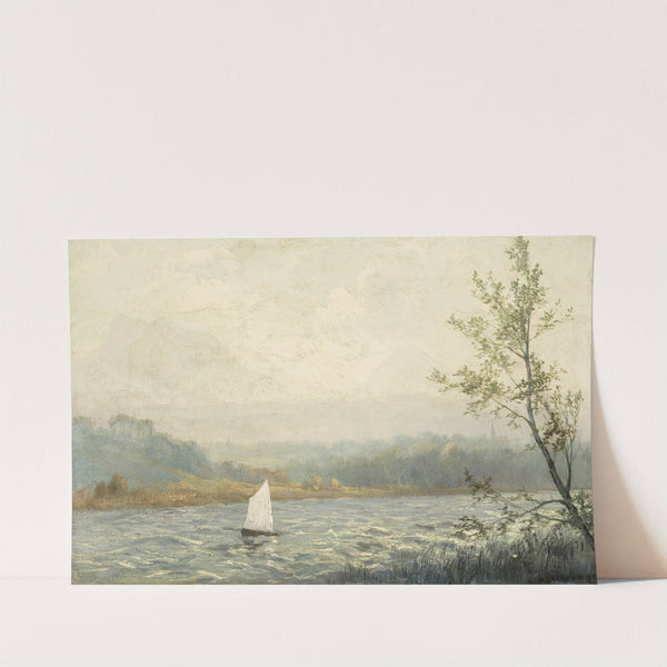 Stürmische Segelpartie am Simssee (1919) by Michael Licklederer