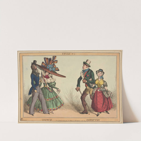 Style – pl. 1. Town. Country. by William Heath