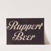 Stylized logo for Ruppert Beer by Winold Reiss