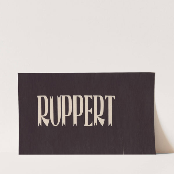 Stylized logo for Ruppert Beer (1935) by Winold Reiss