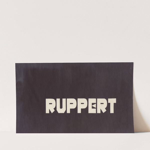 Stylized logo for Ruppert Beer (1935) by Winold Reiss