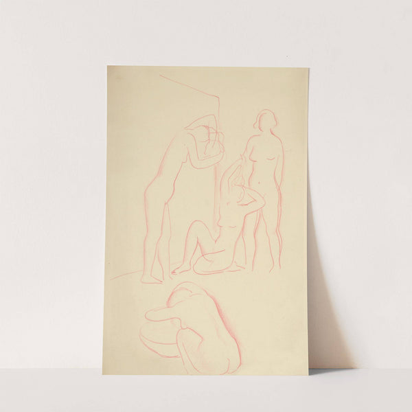 Štyri ženy pri rannej toalete by Mikuláš Galanda