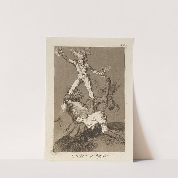 Subir y bajar. (To rise and to fall.) (1796-1797) by Francisco de Goya