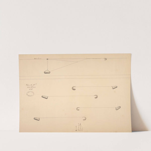 Submarine. Bomb hooks and cables by Robert Fulton