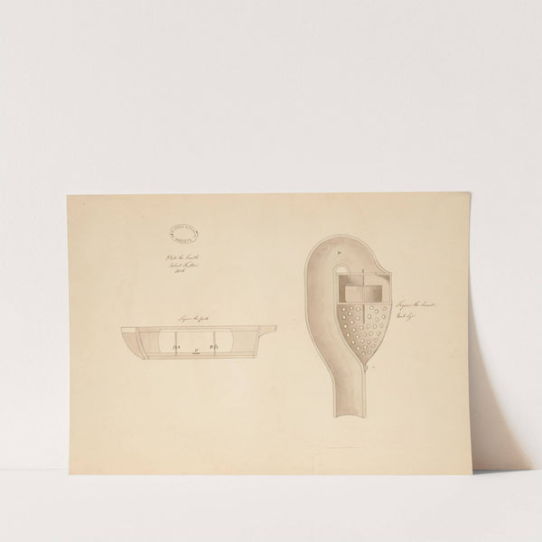 Submarine. Water chambers, valves, water passages by Robert Fulton