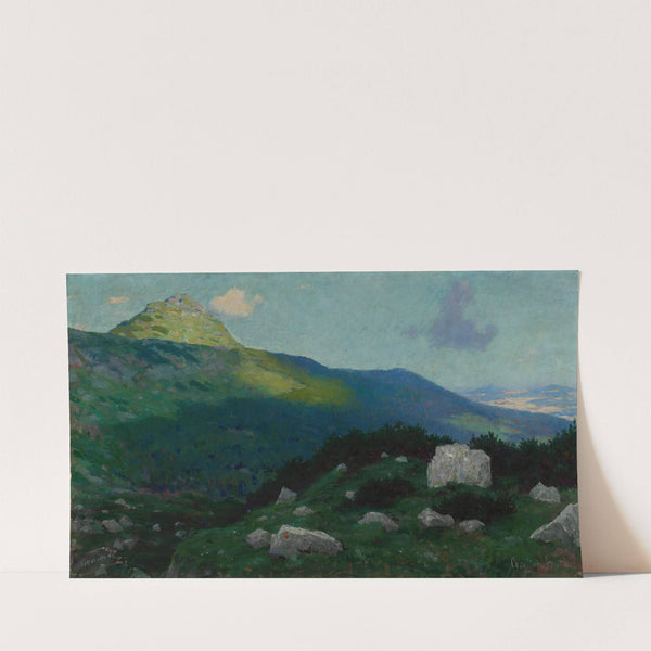 Submontane landscape – Kopa Magury in Zakopane (circa 1900) by Eligiusz Niewiadomski