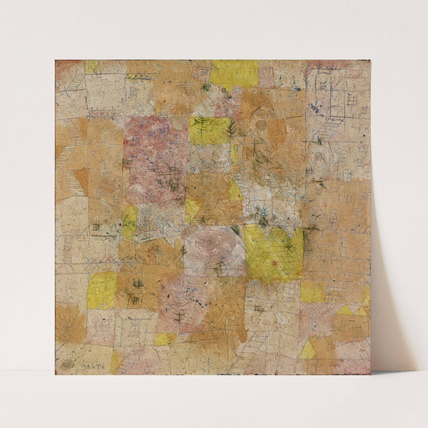 Suburban Idyll (Gartenstadtidyll) by Paul Klee