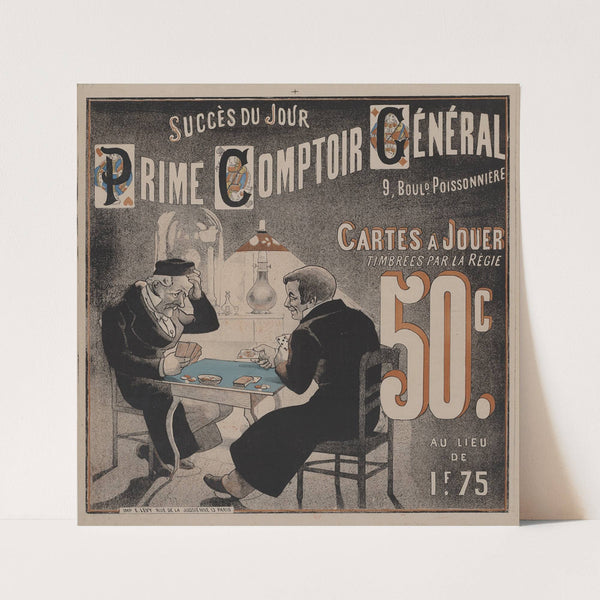 Succès du jour – Prime Comptoir Général. Cartes à jouer timbrées par la Régie (1879) by Imp. Emile Lévy