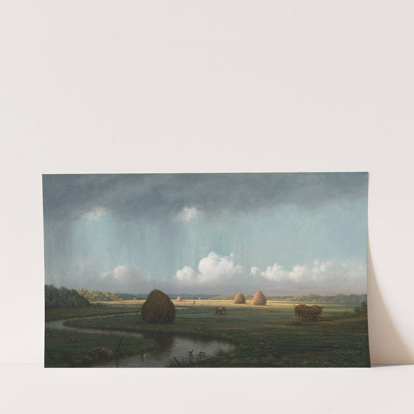 Sudden Shower, Newbury Marshes (ca. 1865–75) by Martin Johnson Heade
