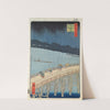Sudden Shower Over Ohashi Bridge and Atake (1857) by Andō Hiroshige
