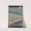 Sudden Shower over Shin-Ōhashi Bridge and Atake, from the series One Hundred Famous Views of Edo (1857) by Andō Hiroshige