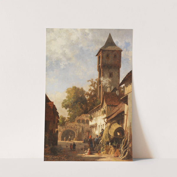 Süddeutsches Städtchen im Sommer by Karl Weysser