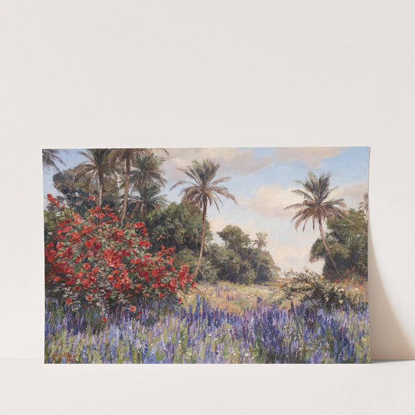 Südliche Landschaft mit Lavendel by Georg Macco