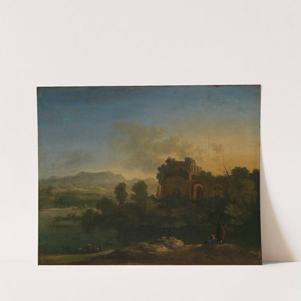 Südliche Landschaft mit Ruine by Karel Dujardin