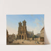 Südwestansicht der Kathedrale in Reims (1827) by Domenico Quaglio the Younger