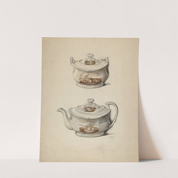 Sugar Bowl and Teapot by Frances Lichten