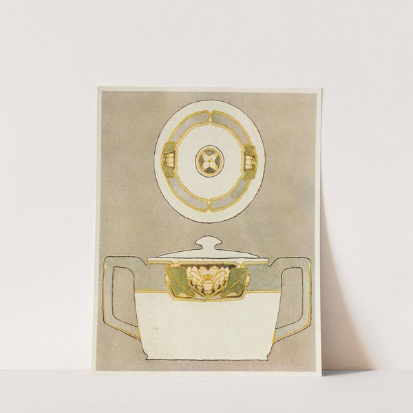 Sugar Bowl. Conventional Orange Blossoms (1915) by Hannah Borger Overbeck