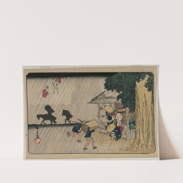 Suhara, from the series Sixty-Nine Stations of the Kisokaido (1835 or 1836) by Andō Hiroshige