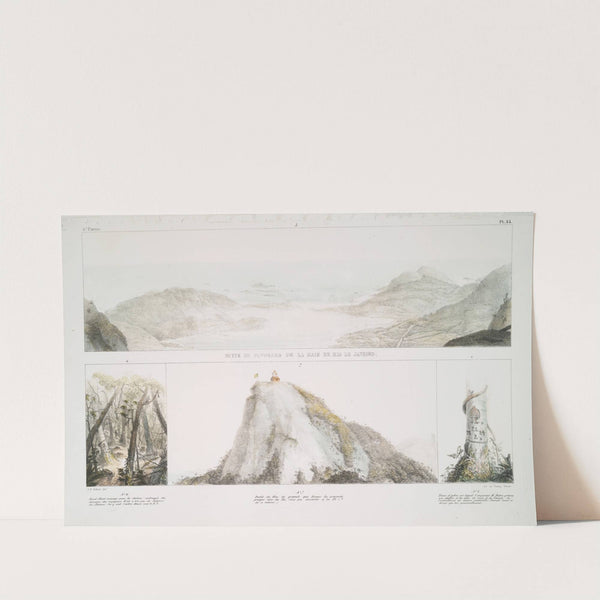 Suite de la panorama de la baie de Rio de Janeiro. by Jean Baptiste Debret