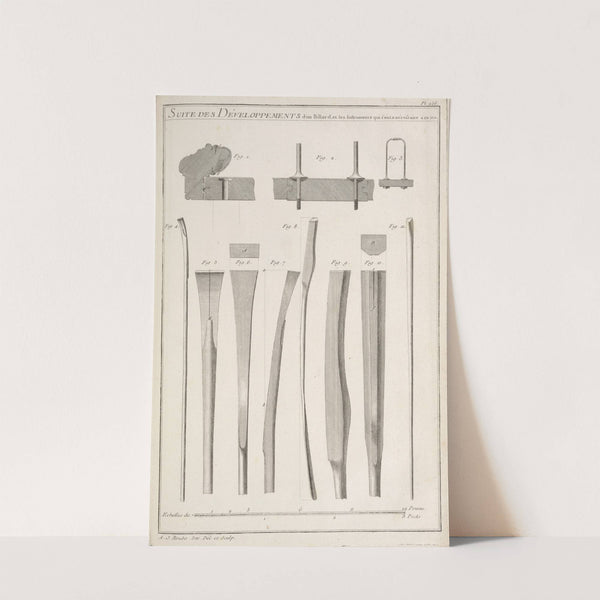 Suite des développements d'un billard, et les instruments qui sonts nécessaire a ce jeu. by André Jacob Roubo