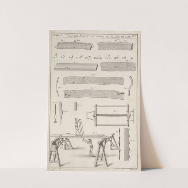 Suite du débit des bois et les outils des scieurs de long. by André Jacob Roubo