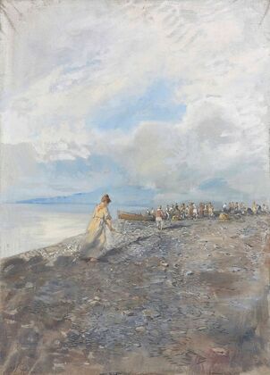 Sulla spiaggia di Bordighera