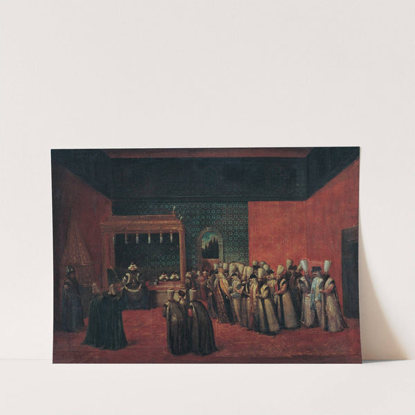 Sultan Ahmet III Receiving A European Ambassador by Jean Baptiste Vanmour