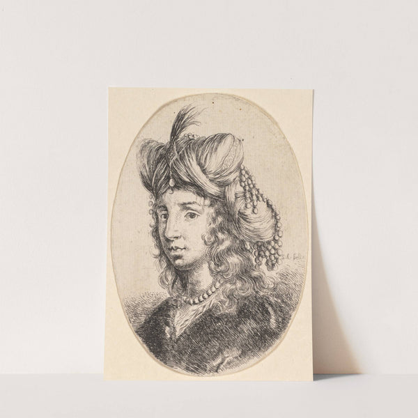 Sultana Wearing a Pearl Necklace and a Turban (1649–50) by Stefano Della Bella