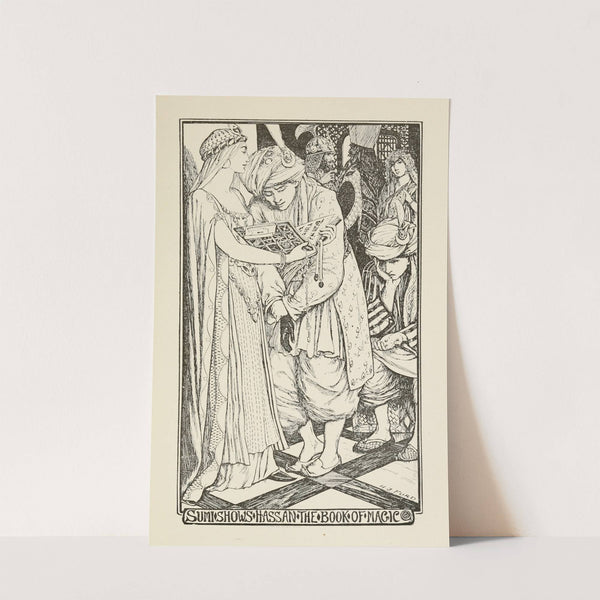 Sumi shows Hassan the Book of Magic (1905) by Henry Justice Ford