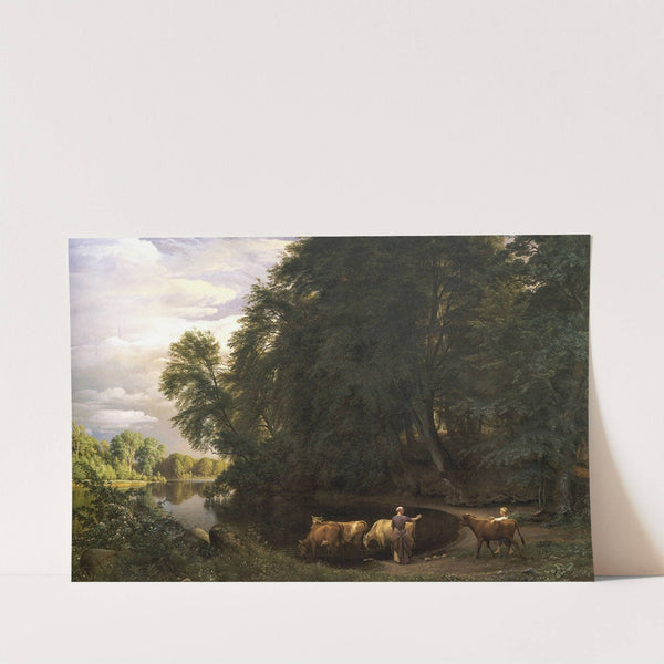 Summer afternoon by a lake by P. C. Skovgaard