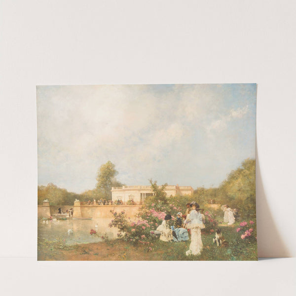 Summer day in the palace garden by Ferdinand Heilbuth