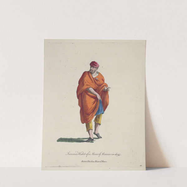 Summer habit of a Moor of Morocco in 1695. Habit d’eté d’un Maure d’Maroc. (1757-1772) by Charles Grignion