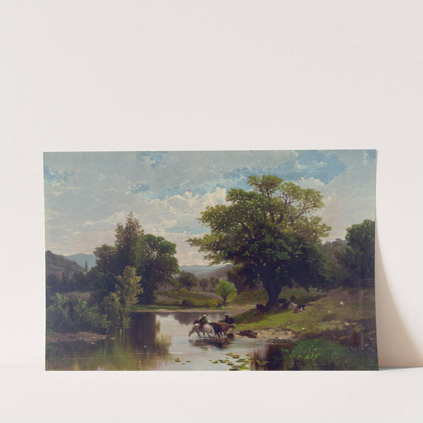 Summer landscape (1869) by Currier & Ives.