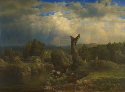 Summer Landscape, Thunder looms