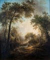 Summer Landscape with Water and Tall Trees
