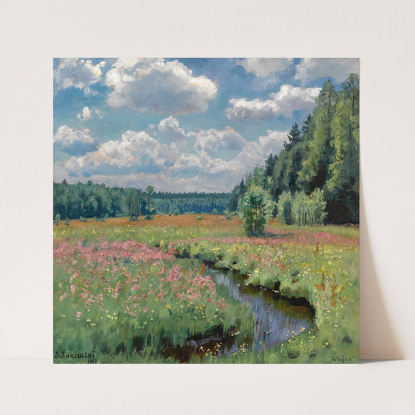 Summer Meadow, Pobojka by Stanislav Yulianovich Zhukovsky