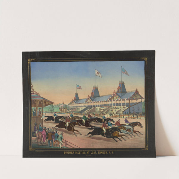 Summer meeting at Long Branch, N.Y. Start. (1870-1875) by Henry Jerome Schile