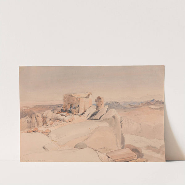 Summit of Mount Sinai or Jebel Musa (1840) by Rev. Edward Thomas Daniell