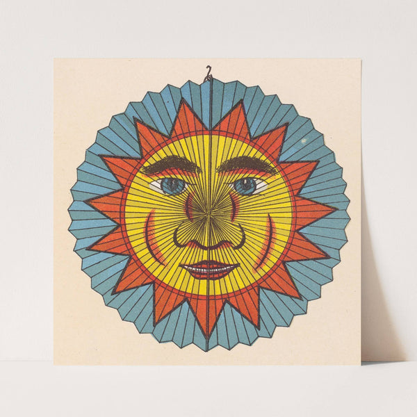 Sun with spiked aureole lantern design (ca 1880)