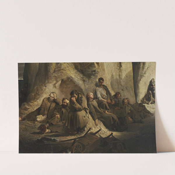 Sunday at the mine (Rest at the mine) by Jacek Malczewski