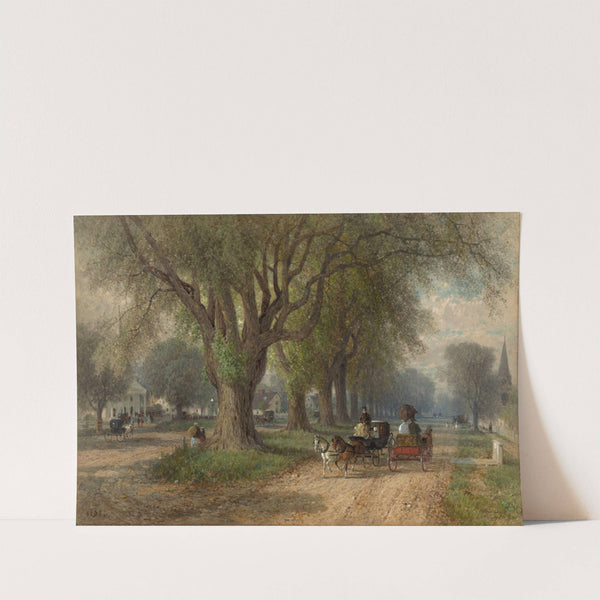 Sunday in New England (c. 1876) by Albert Fitch Bellows