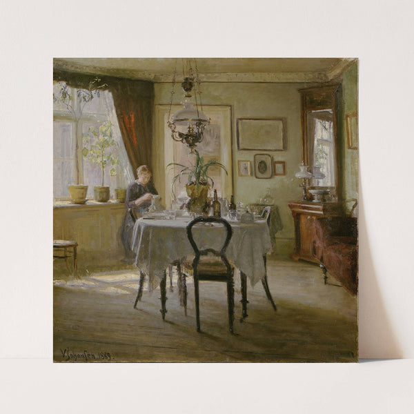 Sunlight in the Dining-room by Viggo Johansen