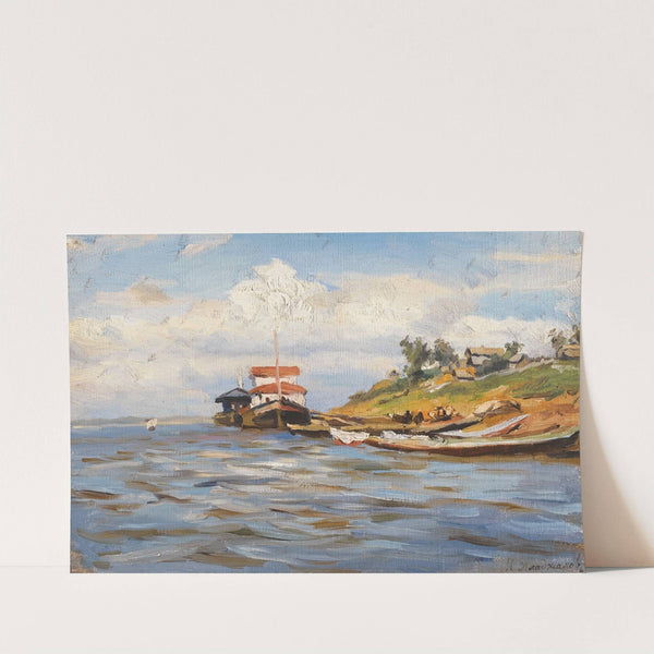 Sunny Day On The Volga by Manuil Khristoforovich Aladzhalov