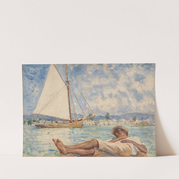 Sunny hours in Jamaica by Henry Scott Tuke