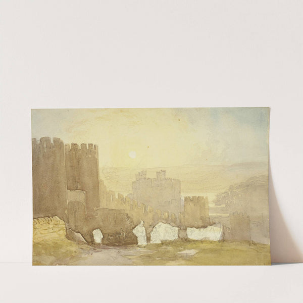 Sunrise, Conway Castle (1830) by David Cox