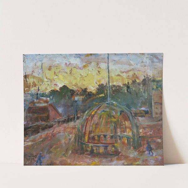 Sunrise in Södertälje (1892) by Mina Carlson-Bredberg