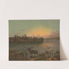Sunrise on Lake Chautauqua (1878) by Krebs Lith. Co