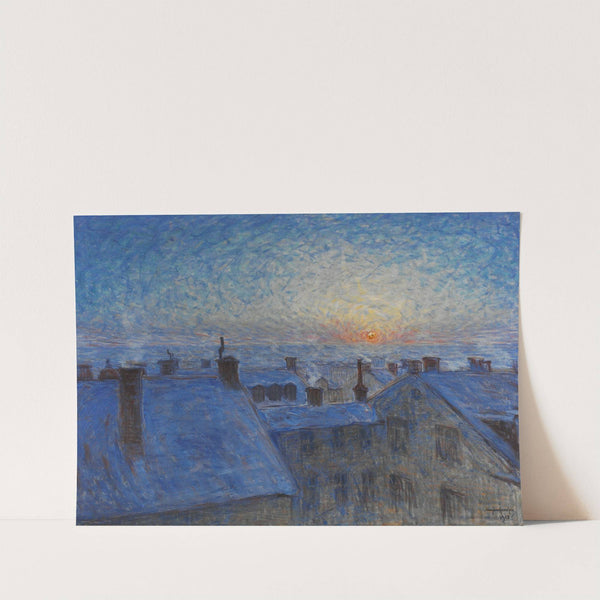 Sunrise over the Rooftops. Motif from Stockholm by Eugène Jansson