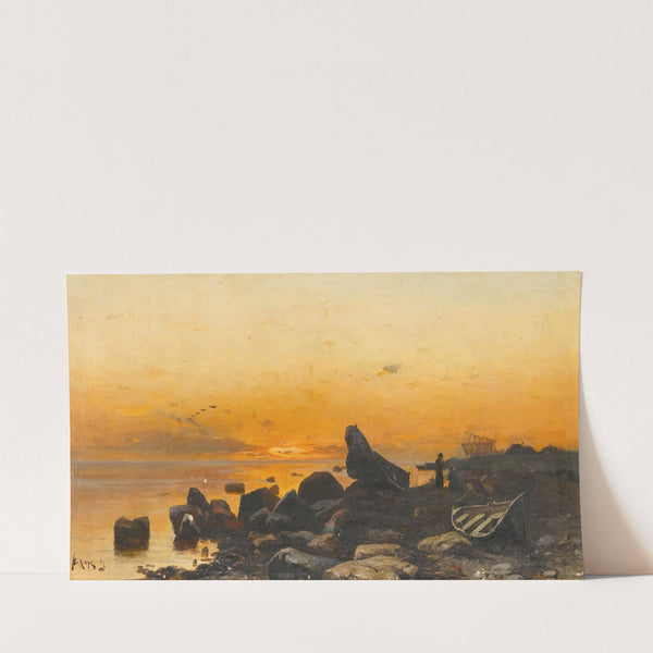 Sunset (1884) by Julius Sergius Klever