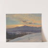 Sunset Across the Hudson Valley, Winter (1870–80) by Frederic Edwin Church